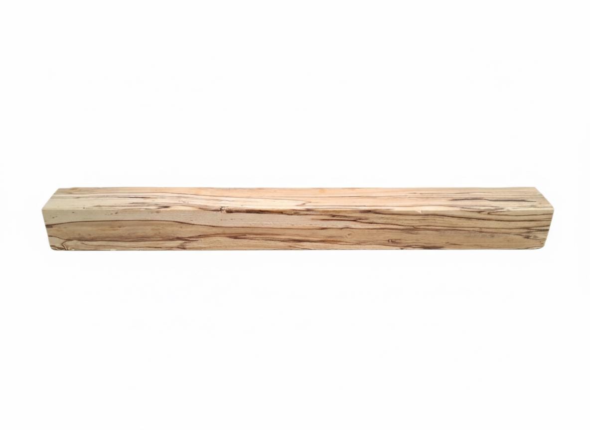 Spalted wood blank with dramatic natural zone lines