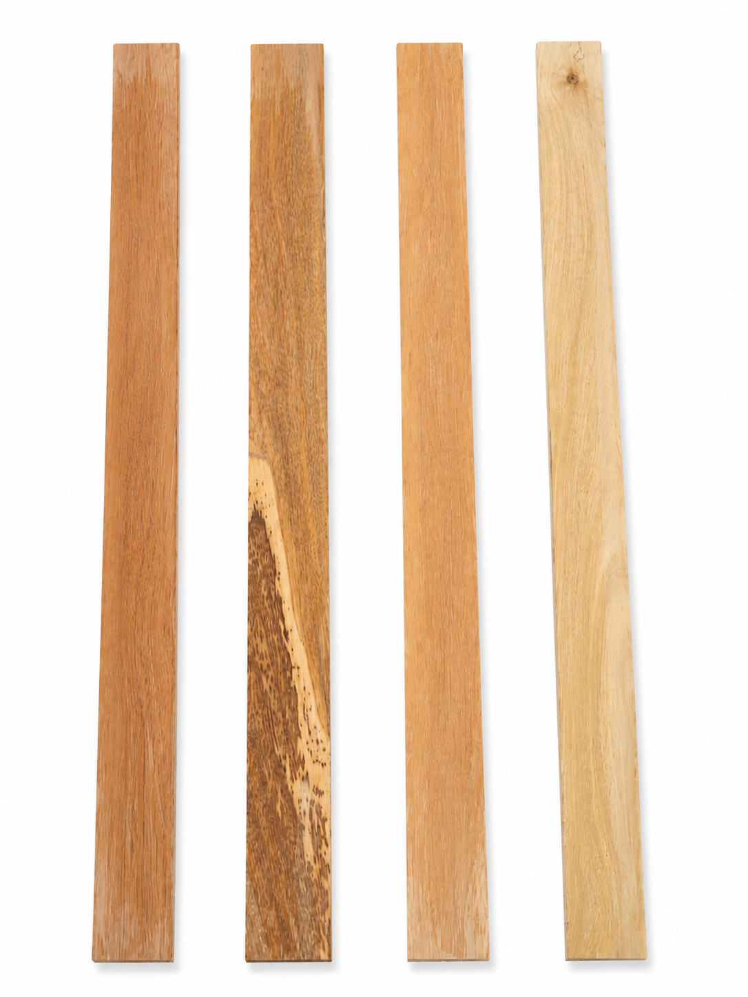 Long figured exotic hardwood boards from Exotica Woods