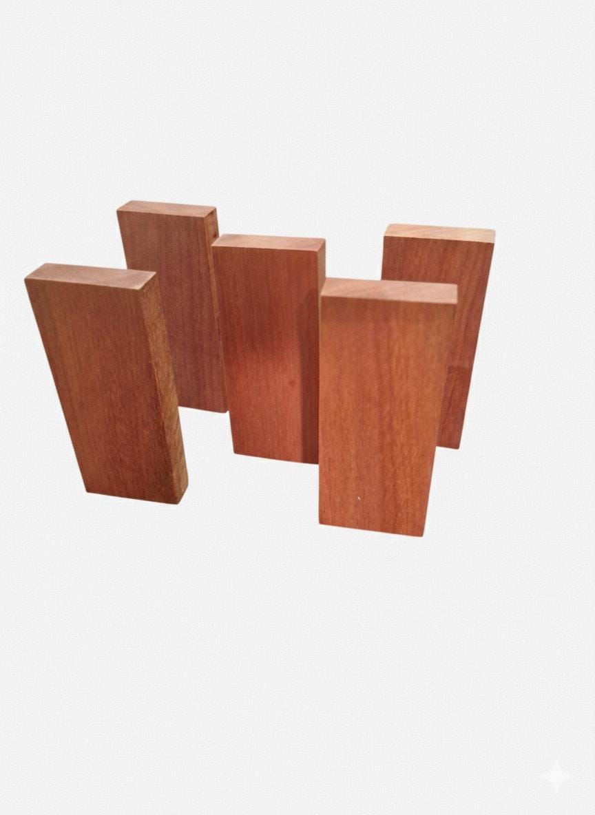 Purple exotic wood blank for turning, carving and fine woodworking