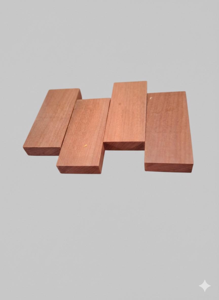Premium purple hardwood blank showing dense grain and natural color