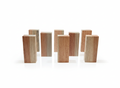 Kempas wood turning blank, exotic hardwood block 5.91 × 2.5 × 1.12 in