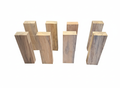 Spalted wood turning blank, 8 × 2.24 × 1.10 in, dark zone lines