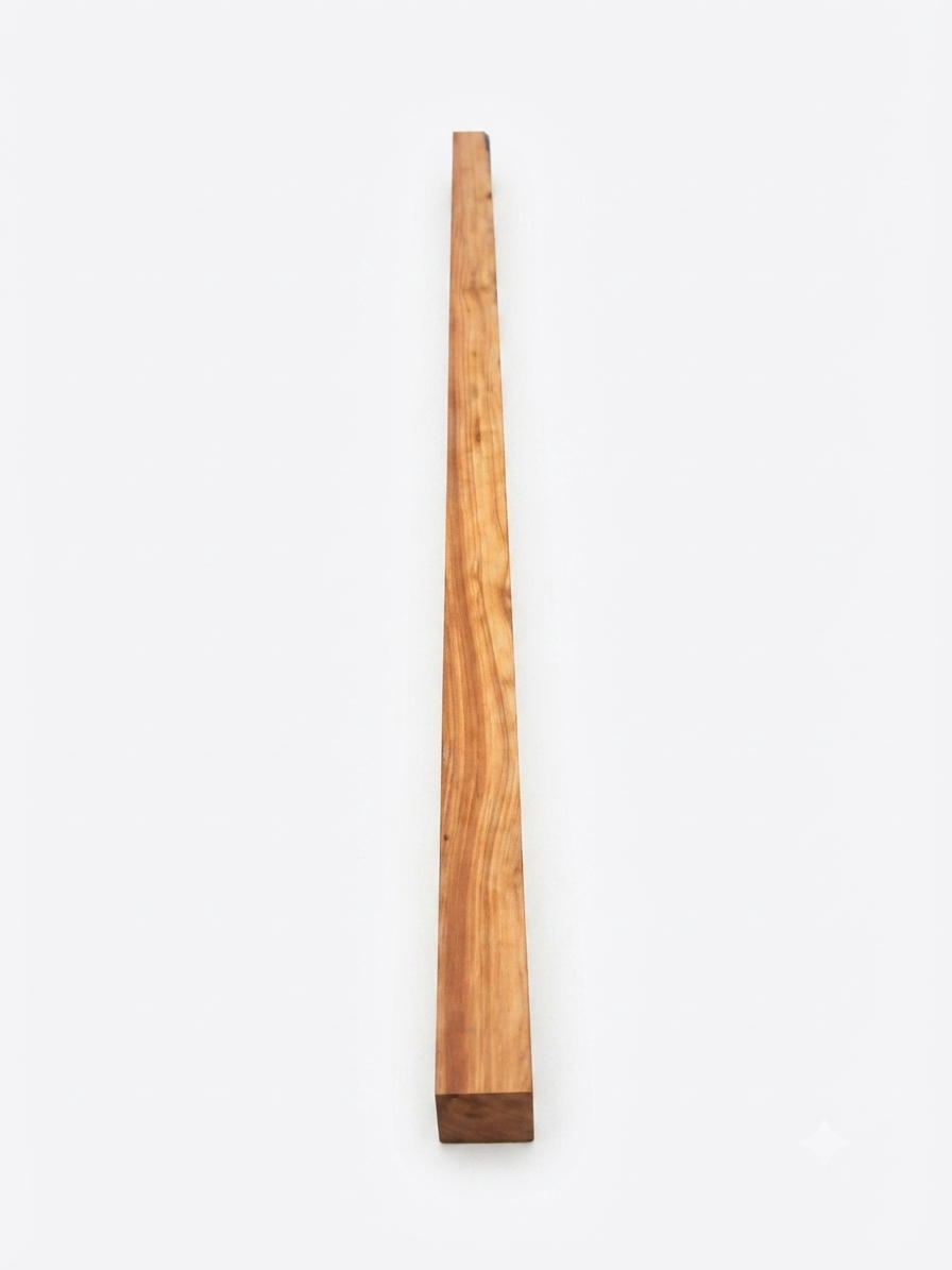 Premium Lignum Vitae hardwood board with dense brown-green grain
