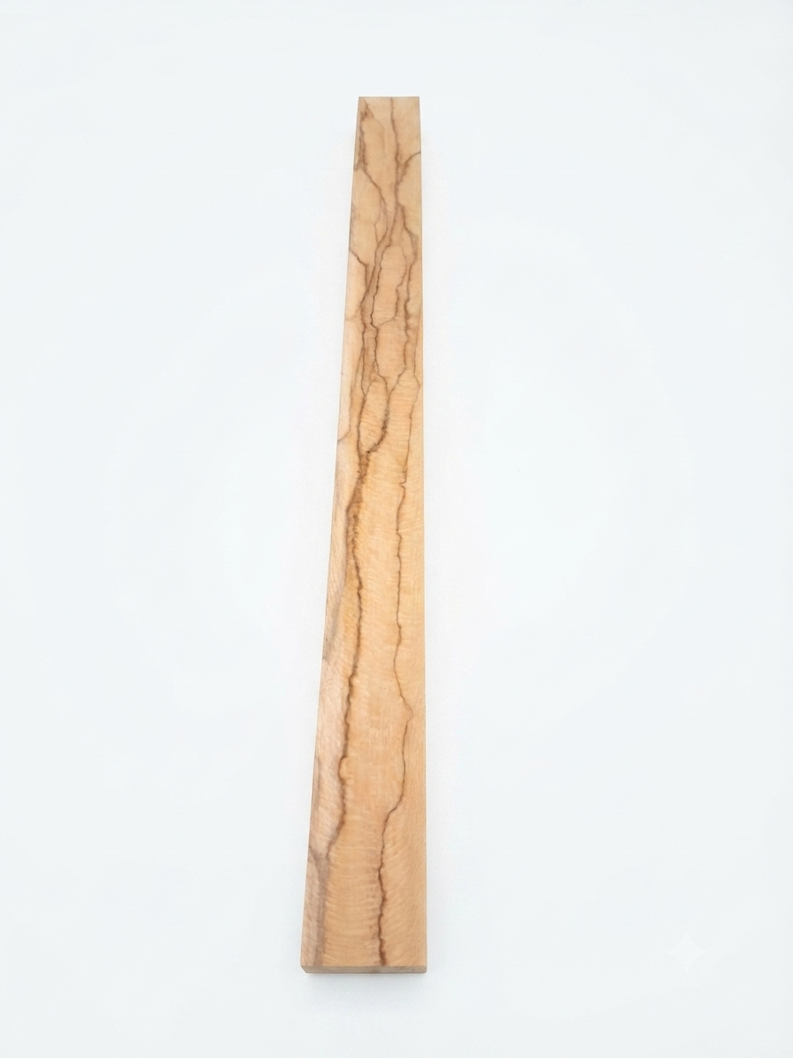 Figured chatoyant hardwood board, exact 33 in piece