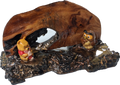 Winnie the Pooh, Piglet and Owl reclaimed wood and epoxy sculpture