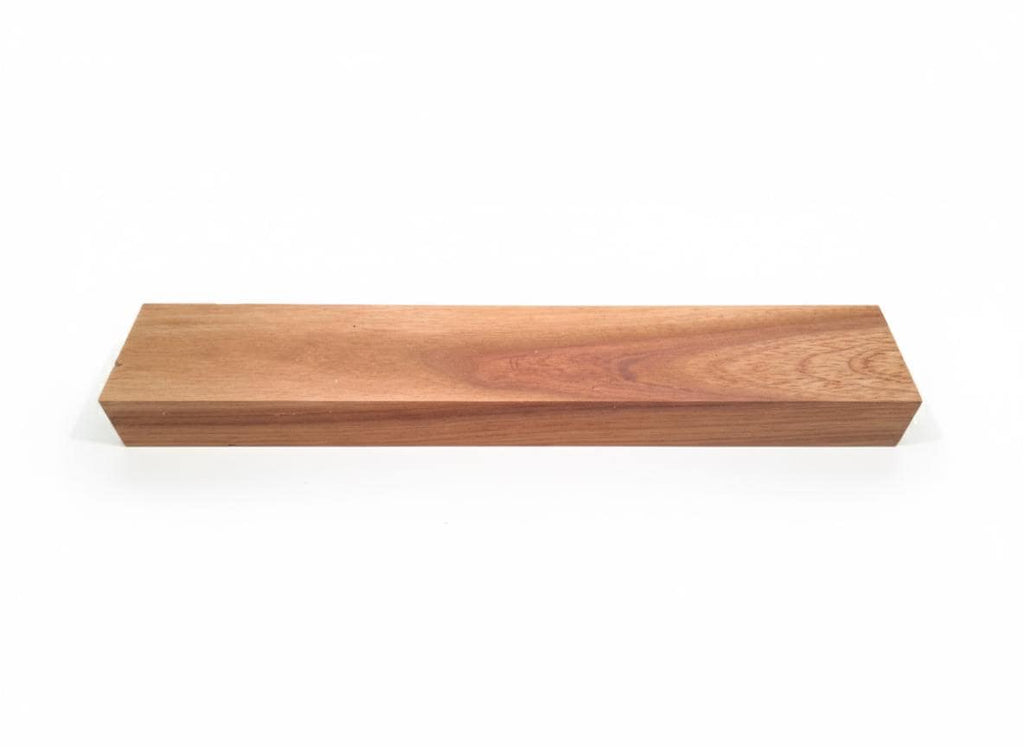 Rose-red exotic hardwood turning blank, exact 12 in piece, 331 g