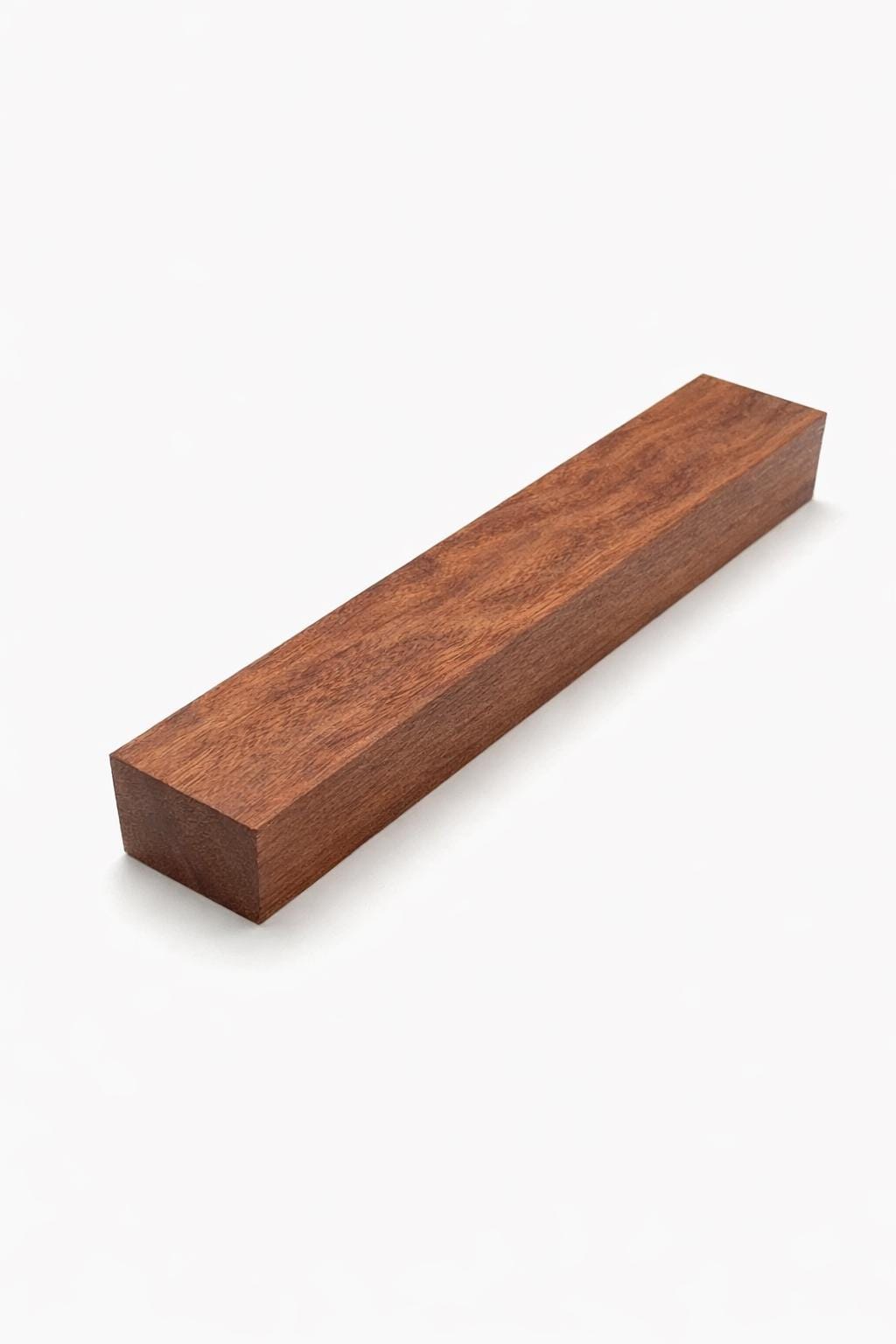 Matched figured exotic hardwood blanks, exact pair, 16 × 2 × 1 in each