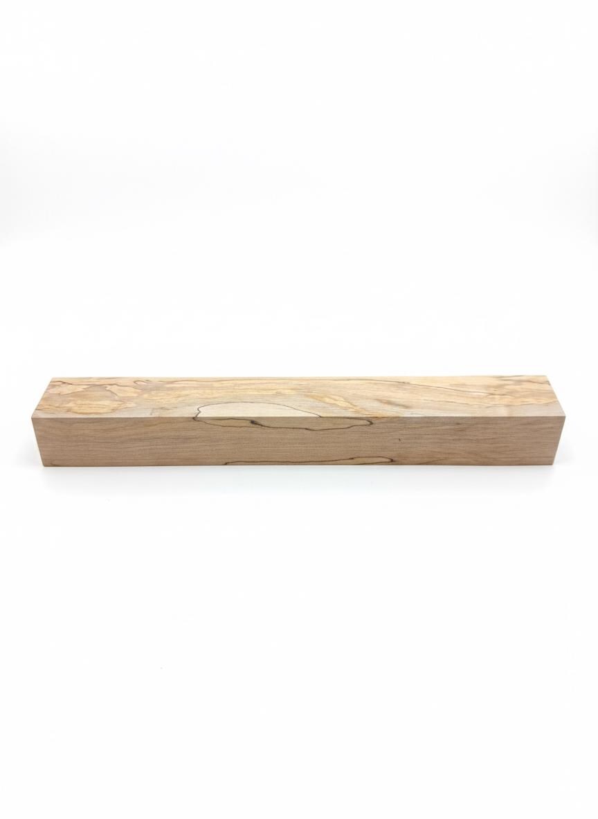 Spalted Maple turning blank, exact 12 in piece with dark zone lines