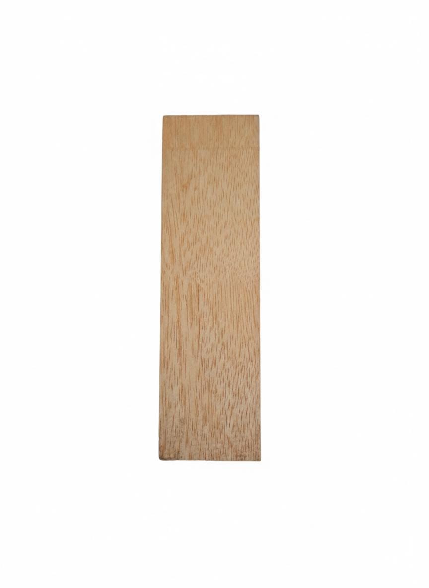 Orange exotic wood blank with light even grain for carving and turning