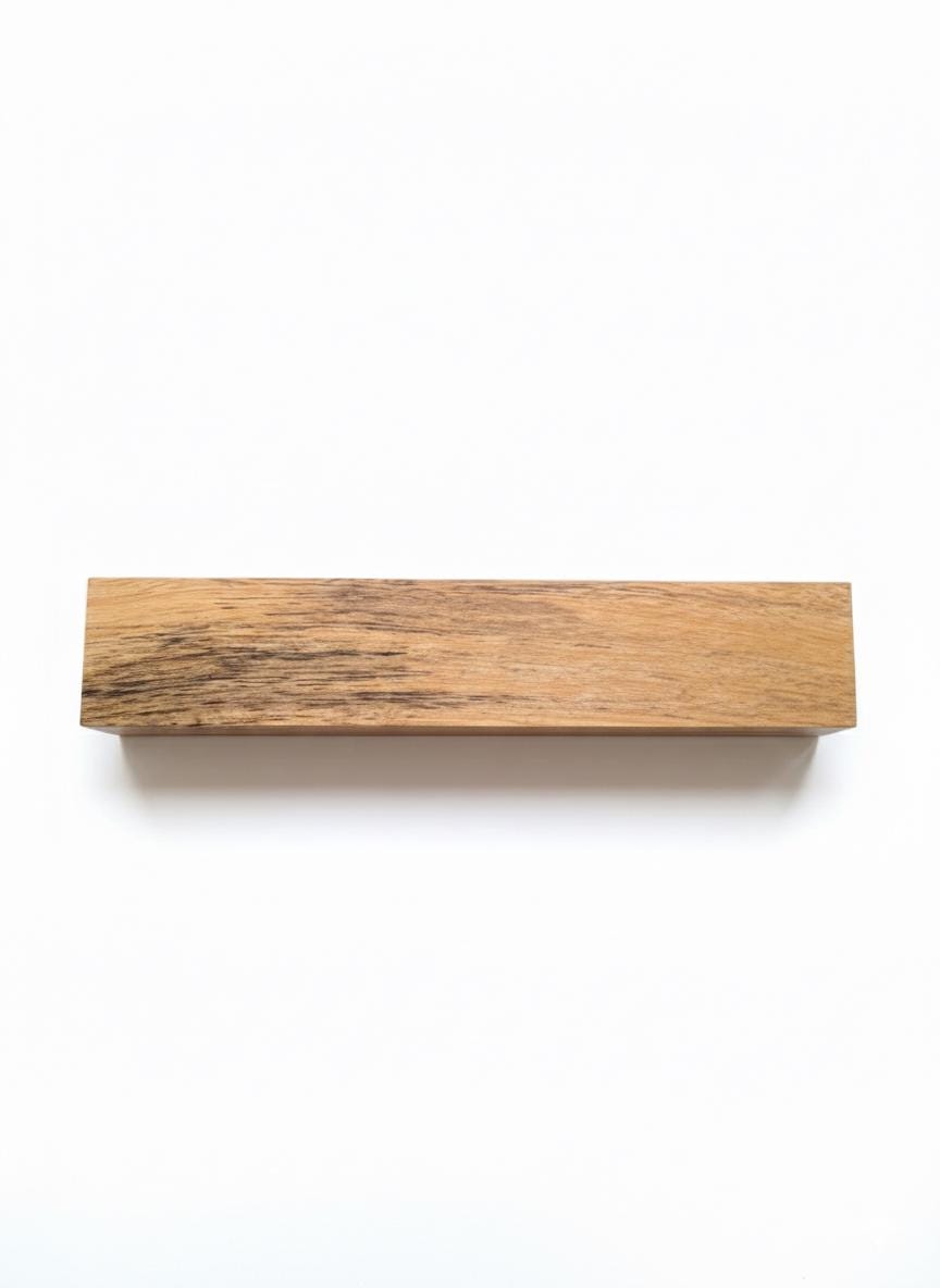 Spalted Canarywood blank, honey gold, exact 11.5 in piece