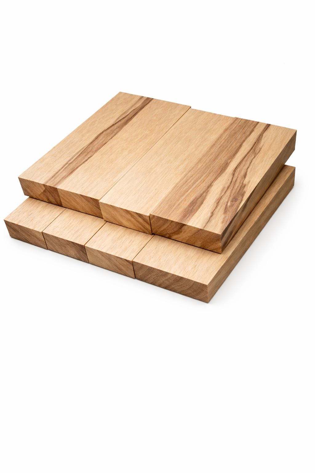 Superwood Rubberwood blanks with natural grain for turning and handles