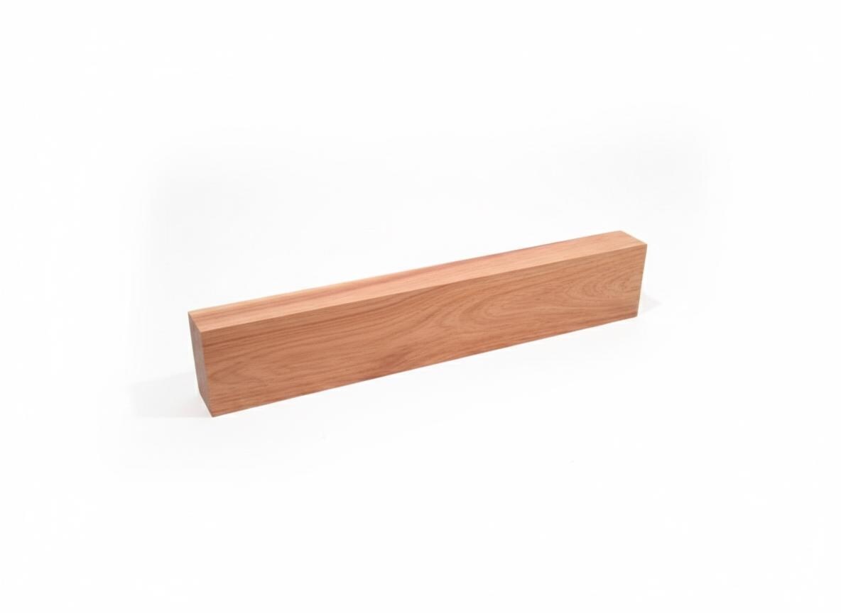 Exotic hardwood blank for turning and handles, 12 × 2 × 1 in