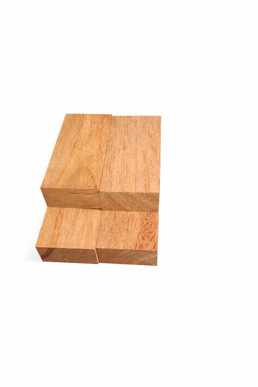 Dense Kempas wood blank for handles, turning and carving
