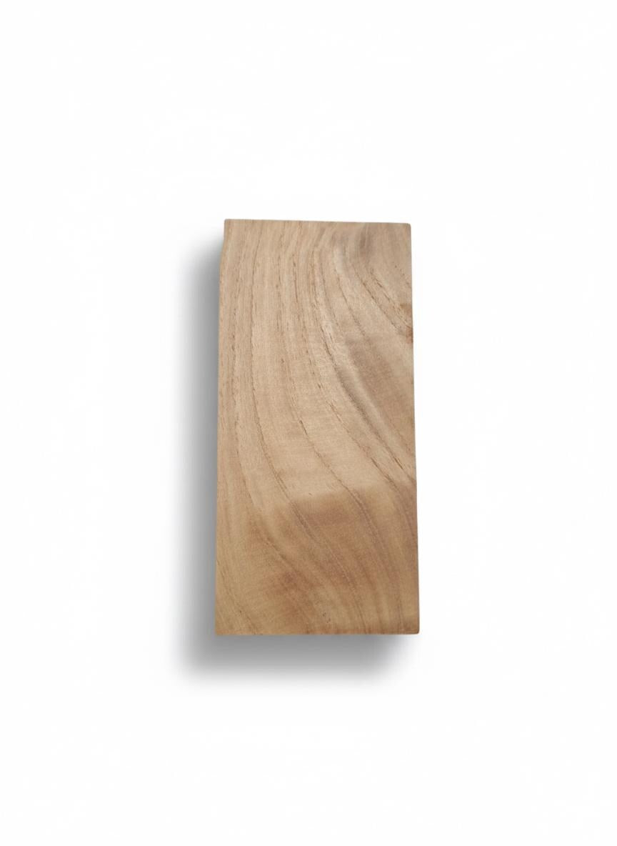 Dense African hardwood blank showing natural grain