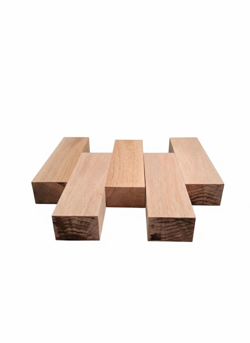 Hévéa wood blank for turning, carving and handle projects