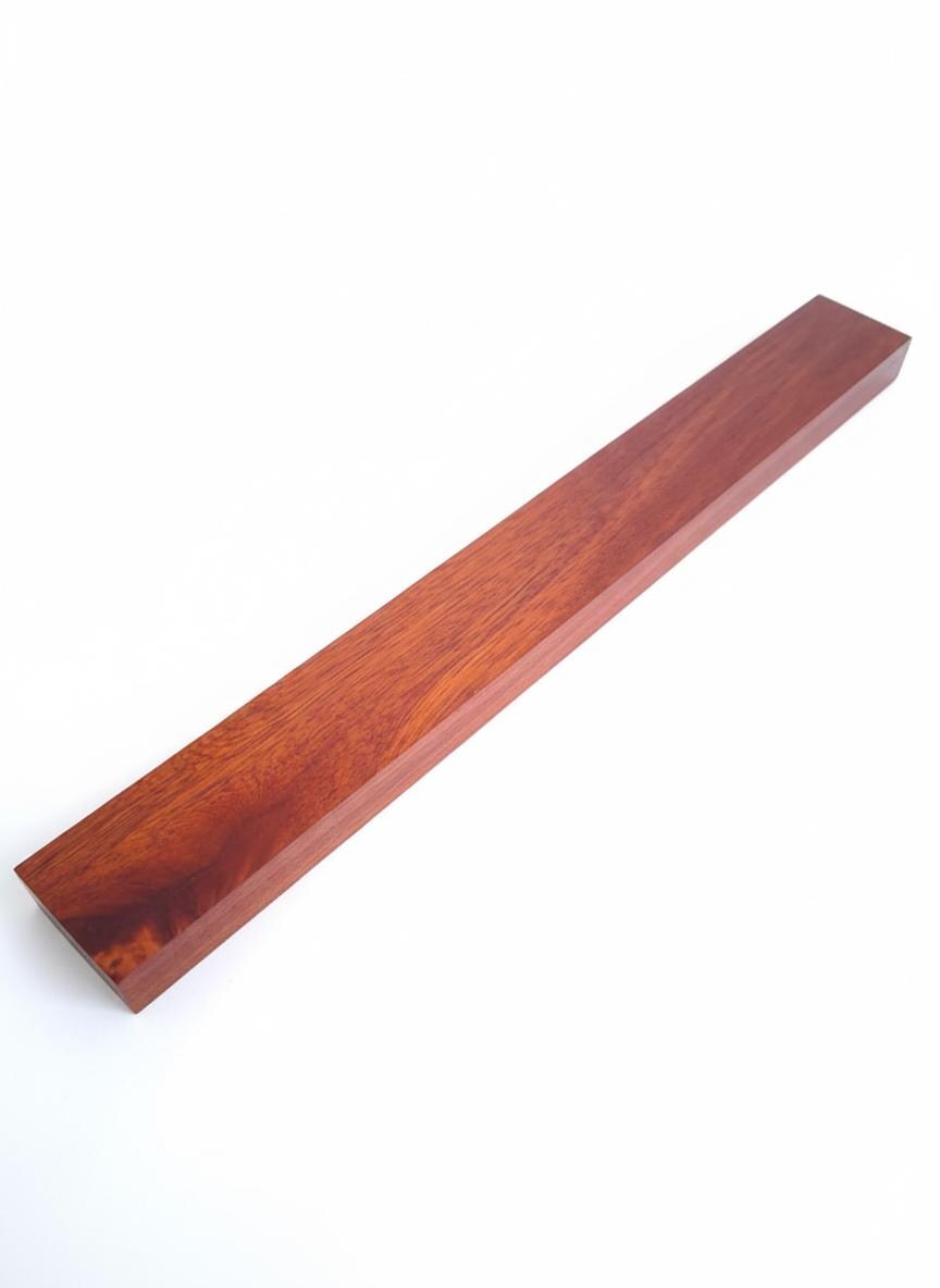 Dense red hardwood block for knife handles, turning and fine woodworking