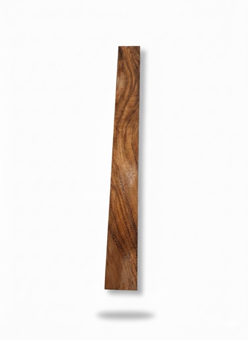 Figured exotic hardwood turning blank, 22 in, dark ribbon grain