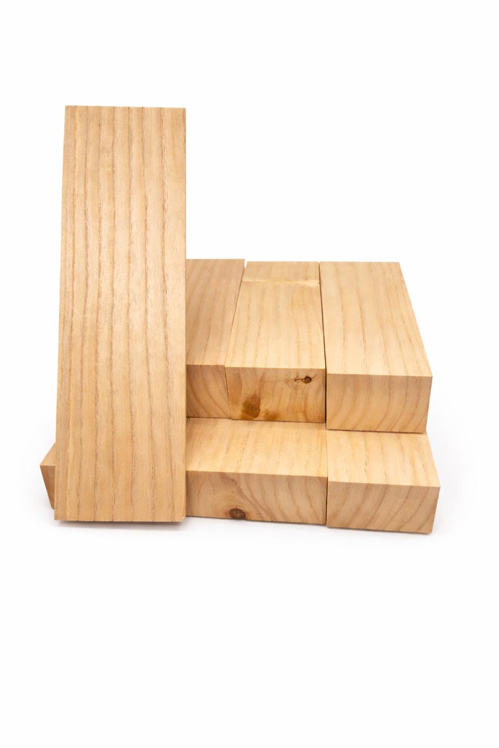 Premium European Ash hardwood blank with fine pale grain