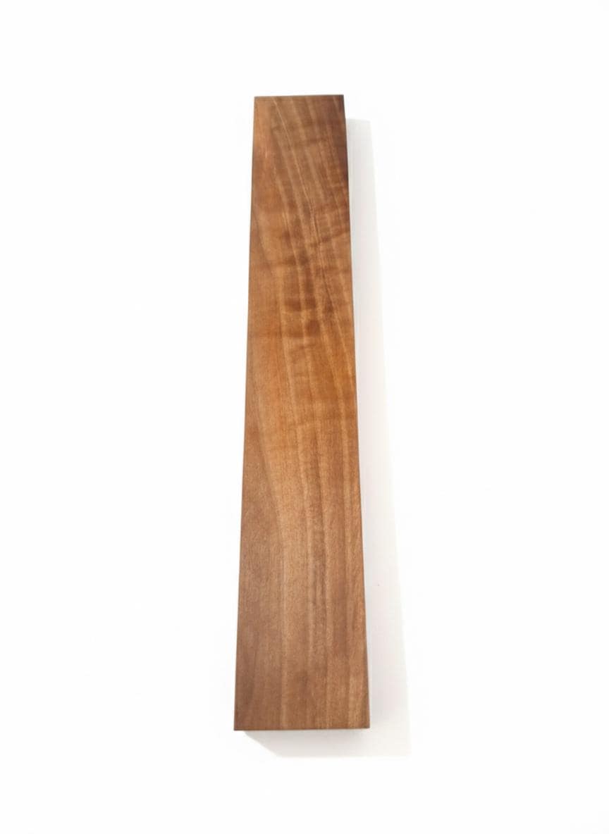 Violet-rose figured hardwood knife handle blank, 15.5 in exact piece