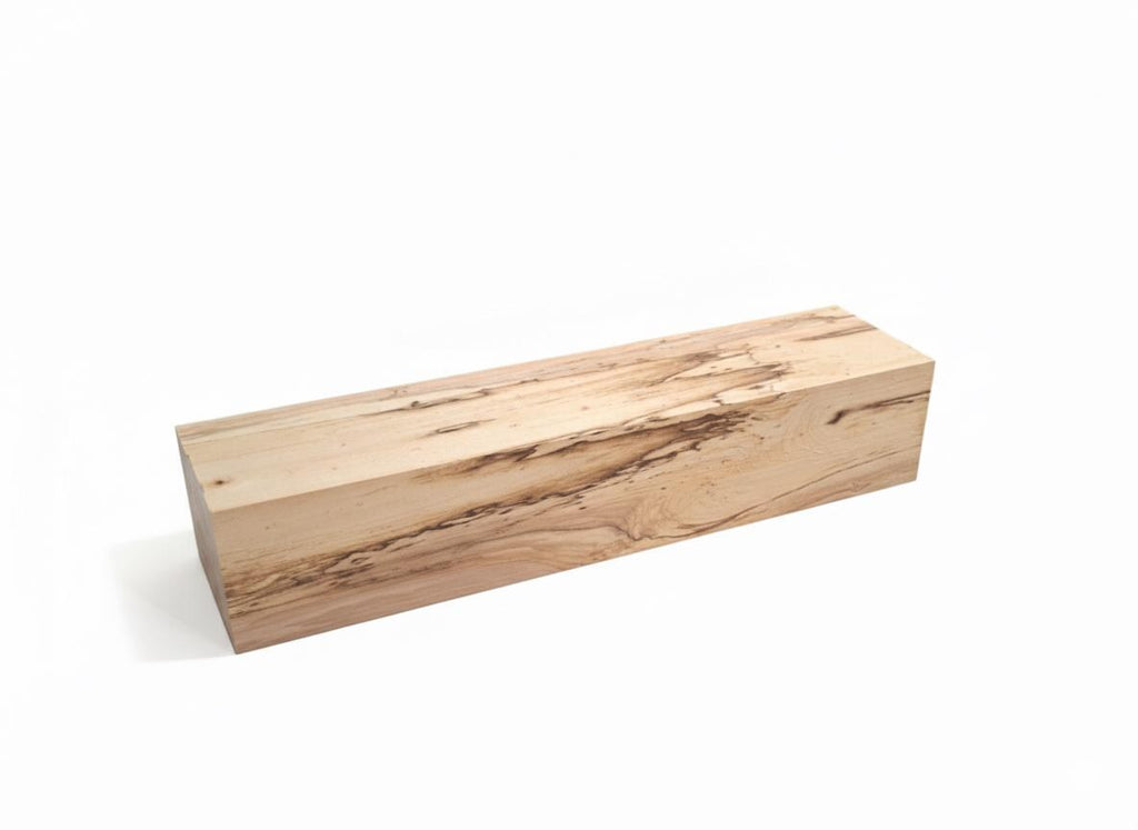 Spalted Maple block, exact 17 in piece with dramatic dark zone lines
