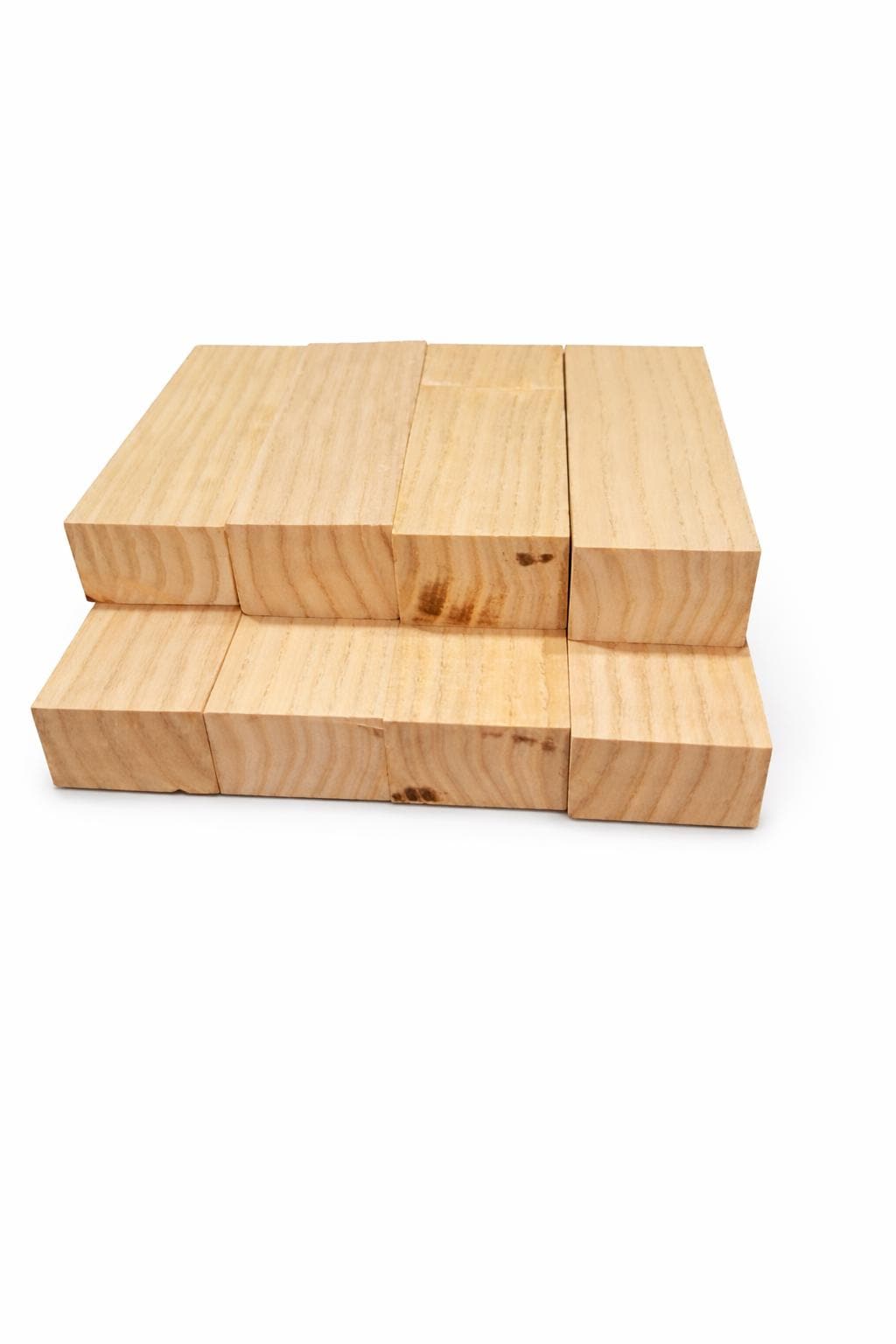 European Ash turning blank, 7 in, light natural color and clean grain