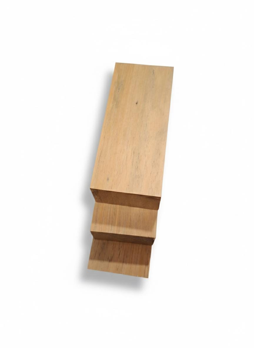 African Iroko wood blank, 5 in, for handles and turning