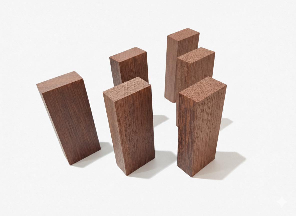 Azobé exotic hardwood blank selected for density and fine woodworking