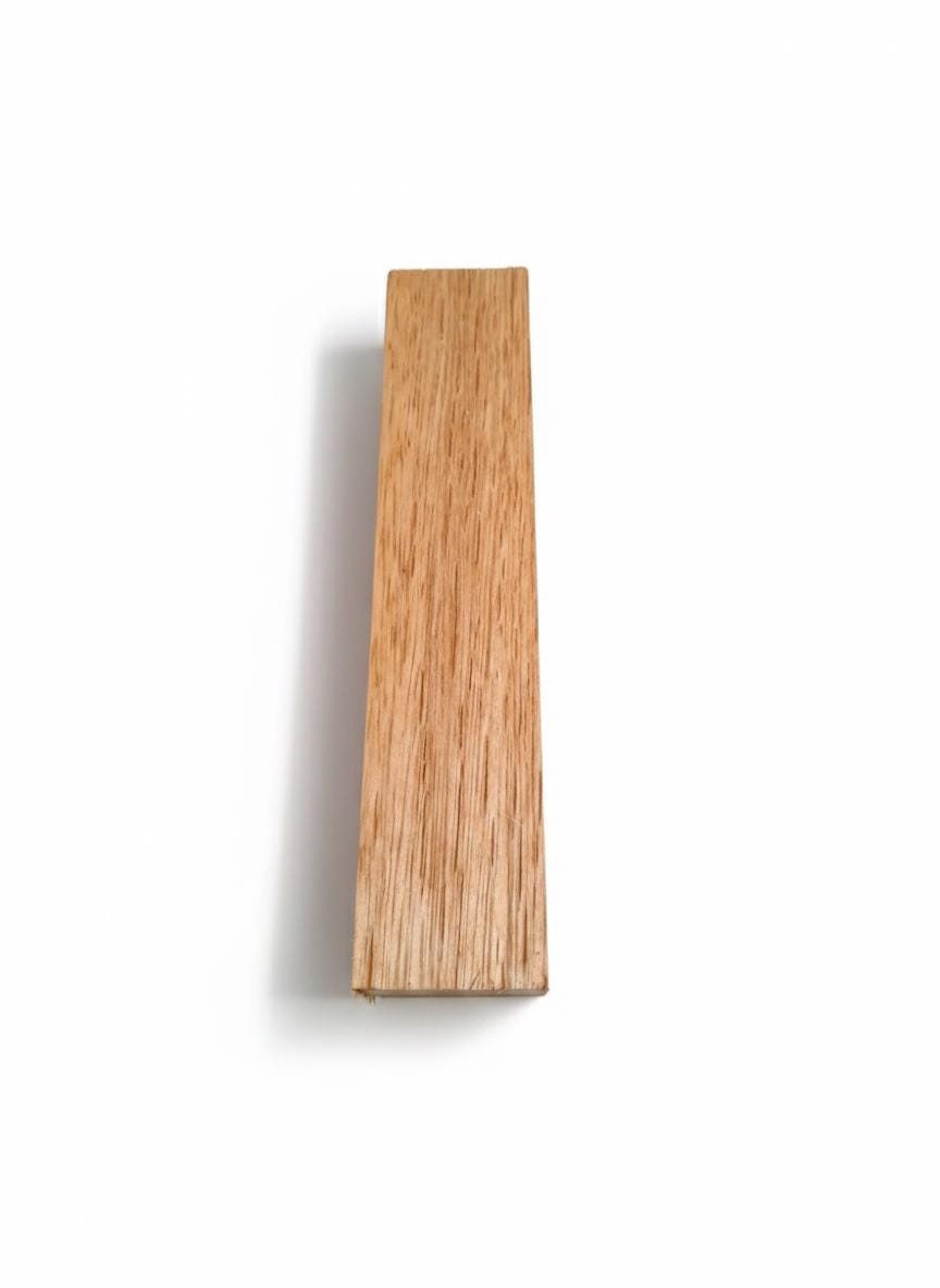 Hevea exotic wood blank with pale honey tone and fine grain