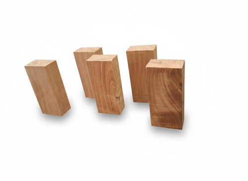 African tropical hardwood turning blank, dense 5 in block