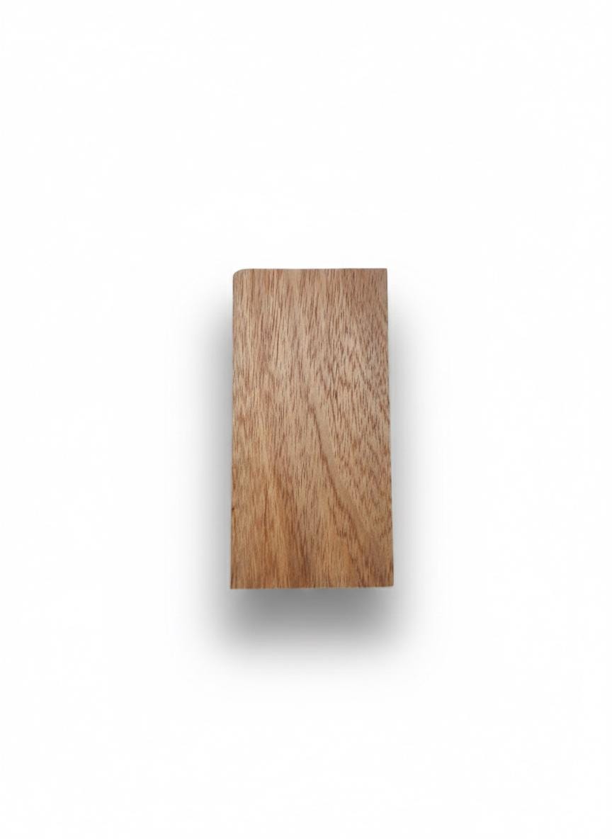 Dense Campeche wood blank showing fine grain and warm brown variation