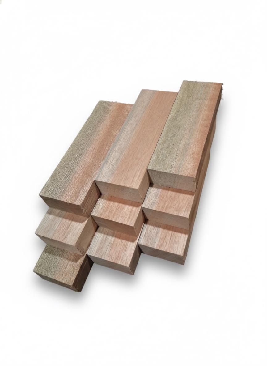 Premium Khaya Rose wood blank with fine rose-to-beige grain