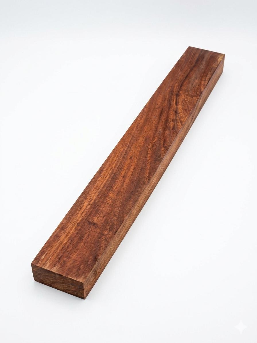 Long Bubinga turning blank for handles, turning and fine woodworking