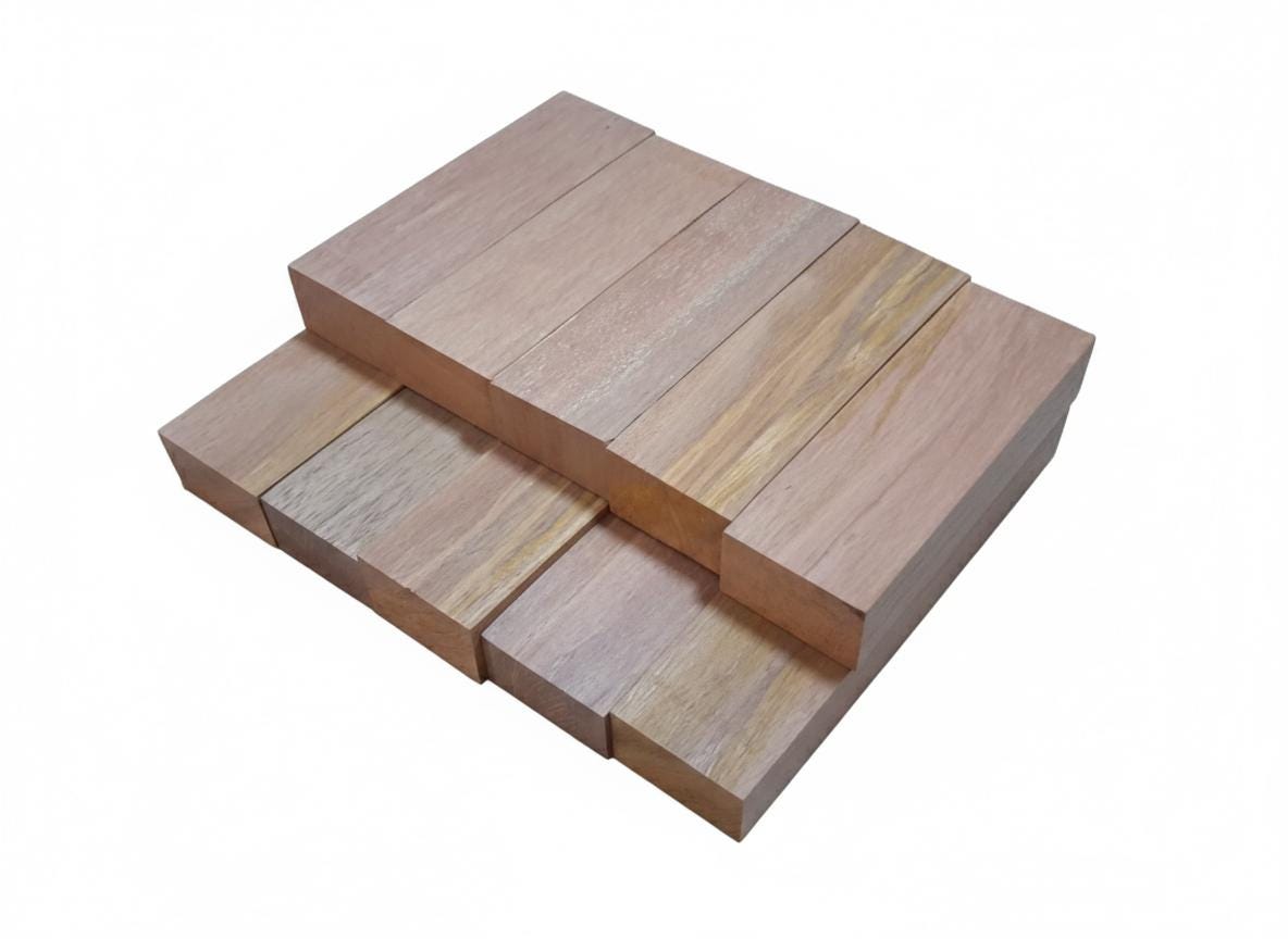 Iroko Milicia turning blank, 7 in, golden-honey exotic hardwood
