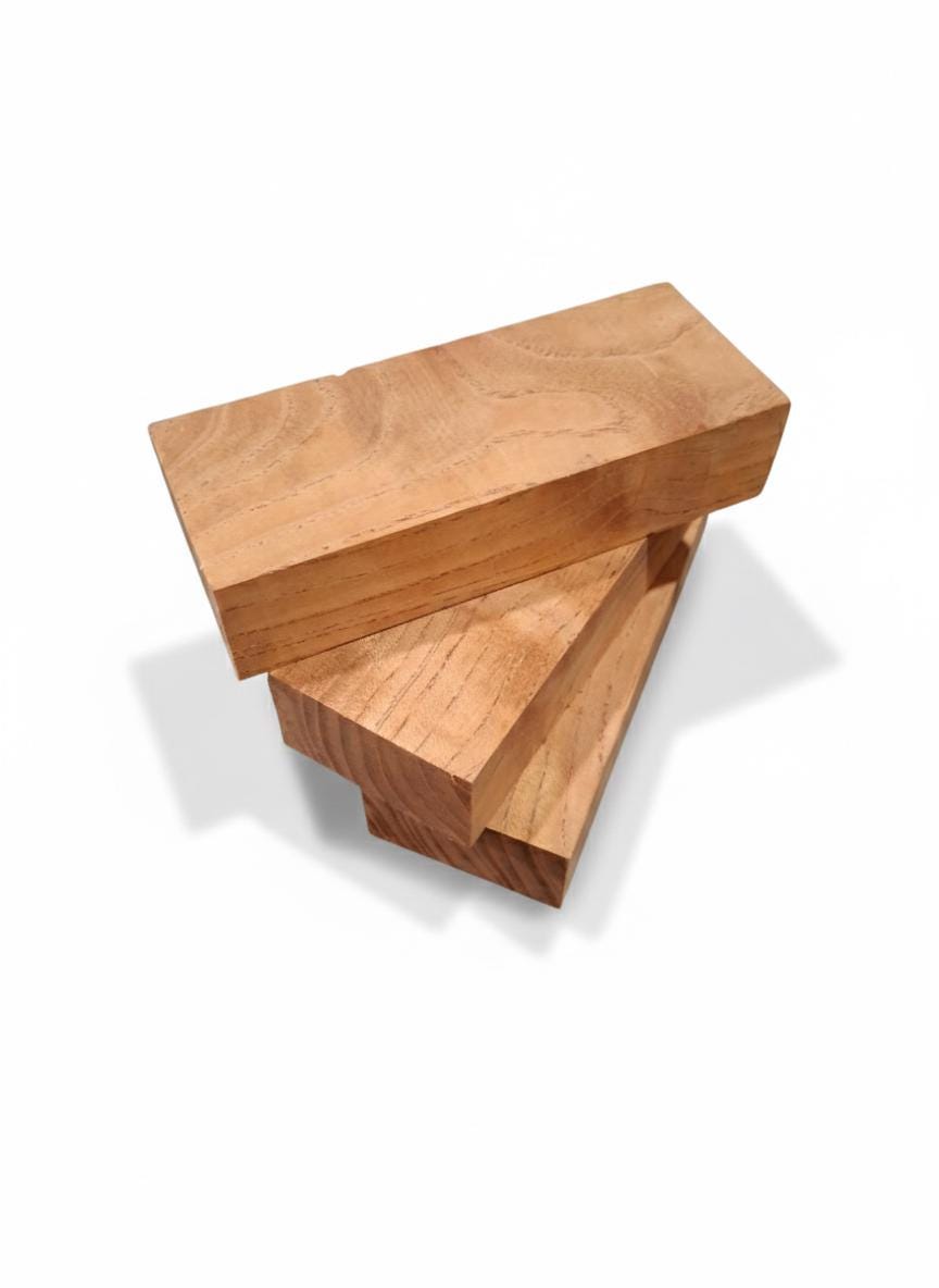 Cabreúva blank with golden-orange figure for handles and turning