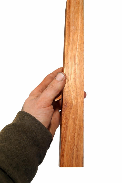 Orange-copper exotic hardwood turning blank, 12.75 in exact piece