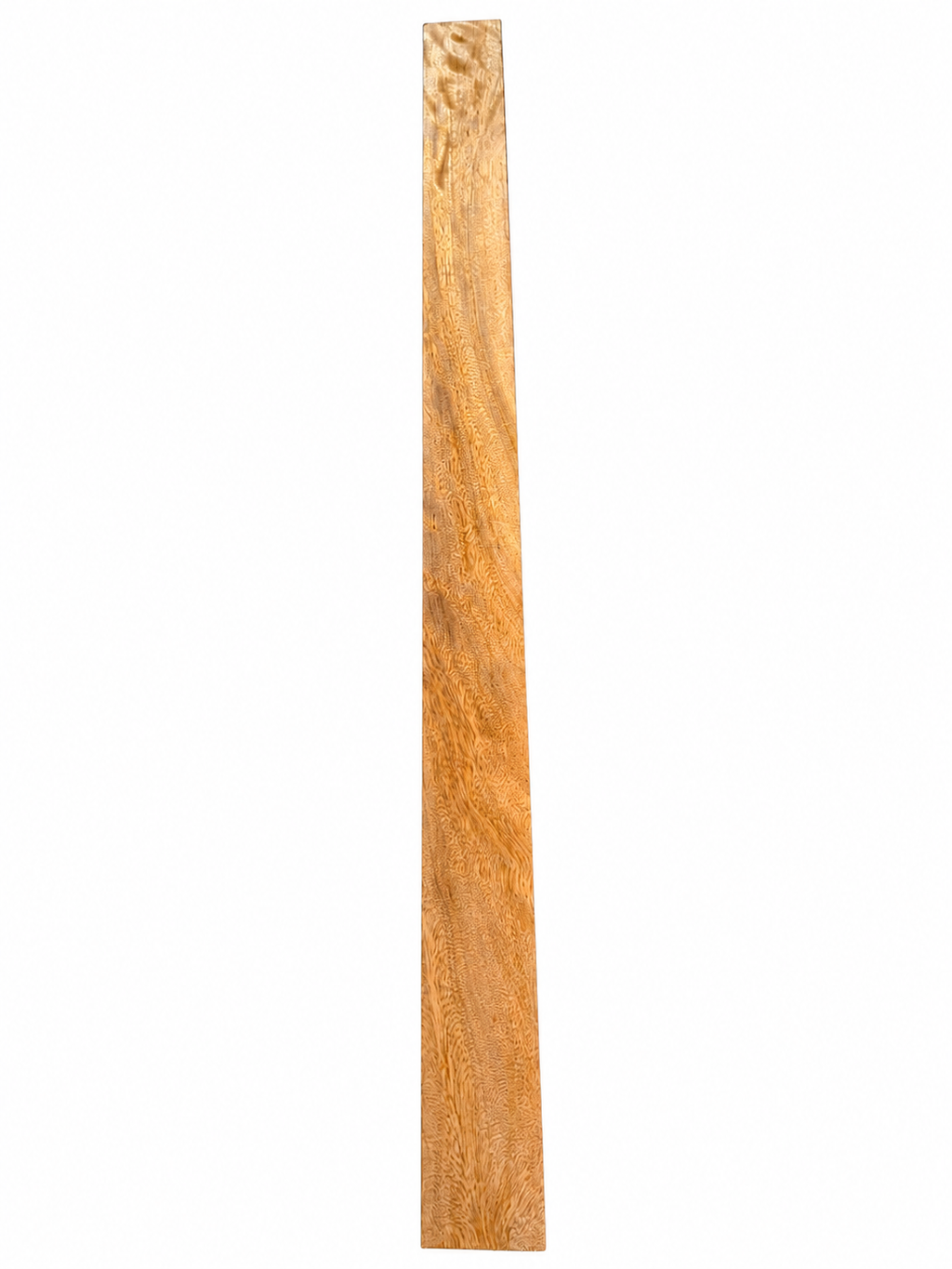 Movingui hardwood board, 32.625 in, golden figured grain