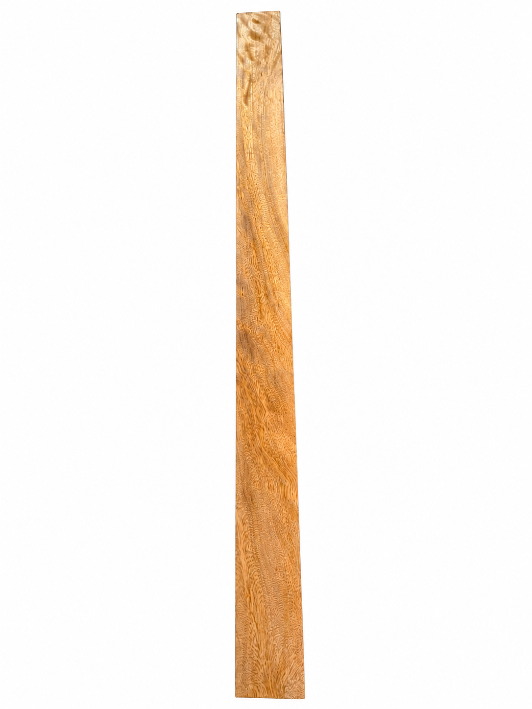 Movingui hardwood board, 32.625 in, golden figured grain