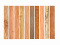 Lot C exotic hardwood board pack, 10 boards, 24 in minimum