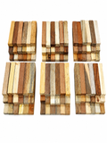 Exotic wood pen blanks, clearance pack of 18, mixed species