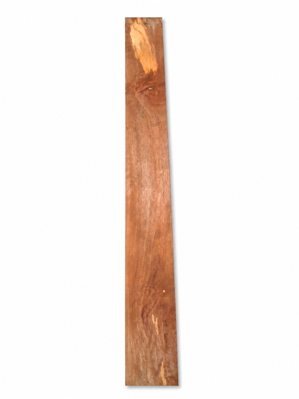 Lot #23 spalted exotic hardwood board with reddish-brown color and contrast