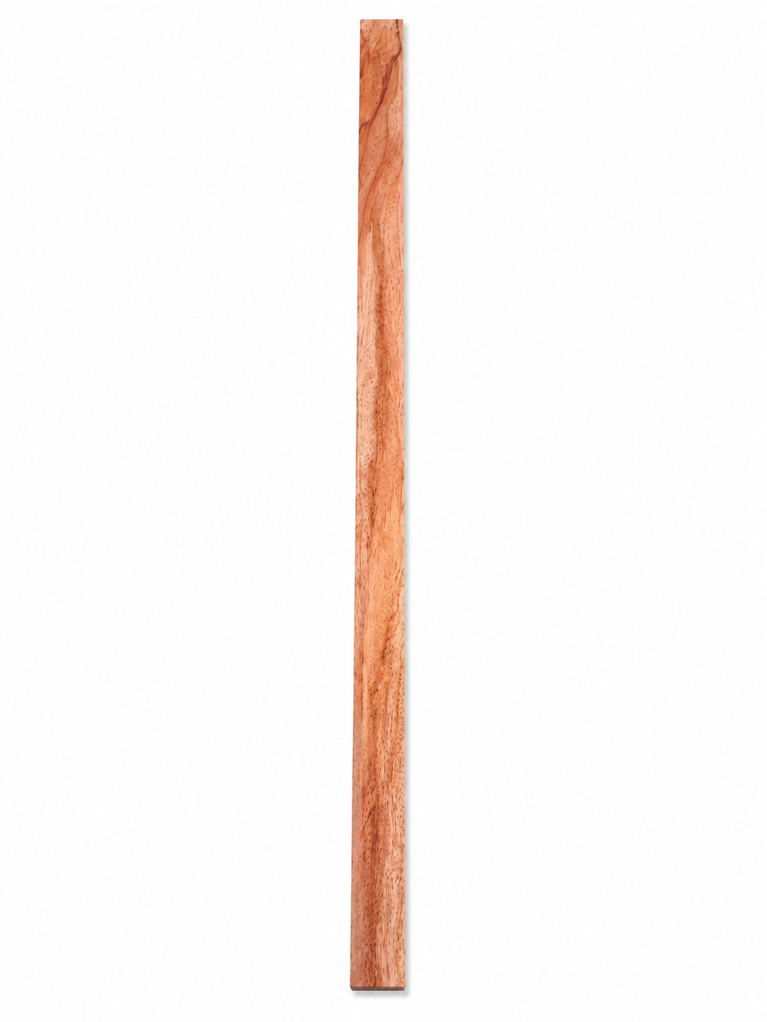 Premium exotic hardwood board with elegant copper-to-rose grain