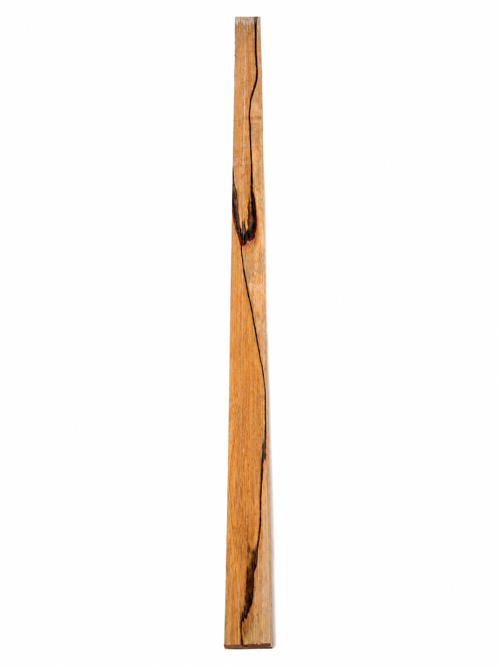 Exotic hardwood board, 35 in, dramatic black figured grain
