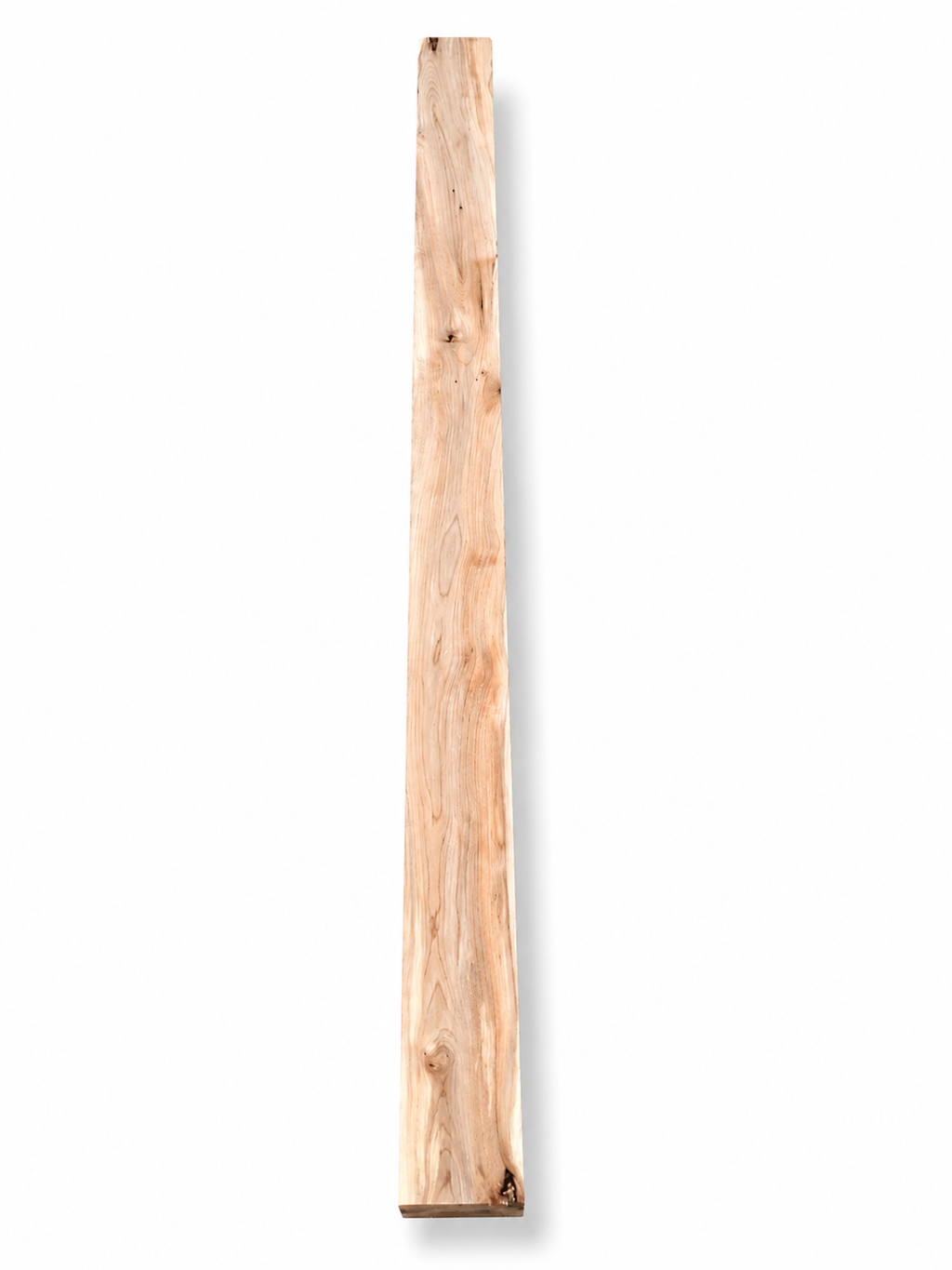 Reverse face of Spalted Maple timber with pale flowing grain