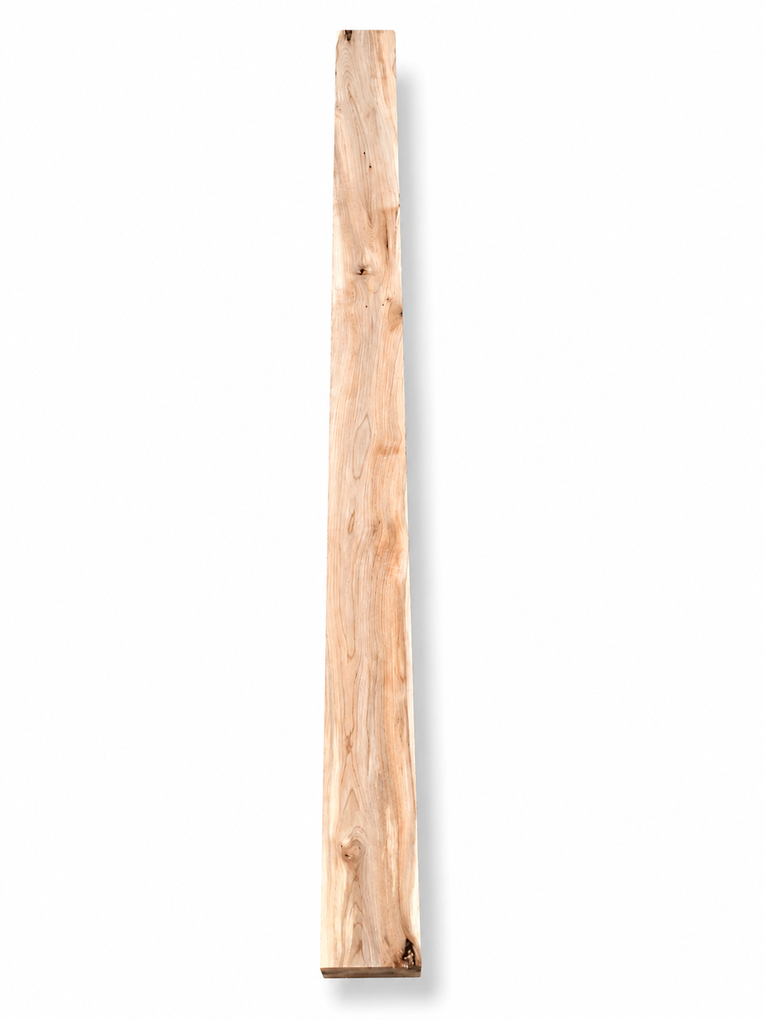 Reverse face of Spalted Maple timber with pale flowing grain