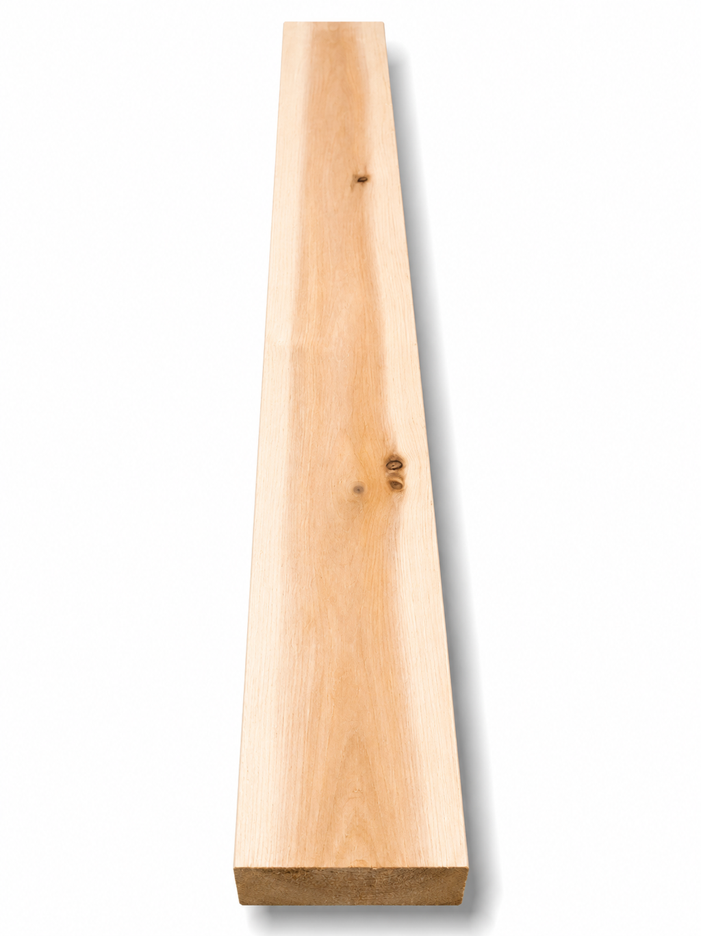 Cedar timber craft block, 37 in, straight grain and natural knots