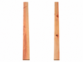 Figured exotic hardwood board, 37.625 in, flowing rosewood-style grain