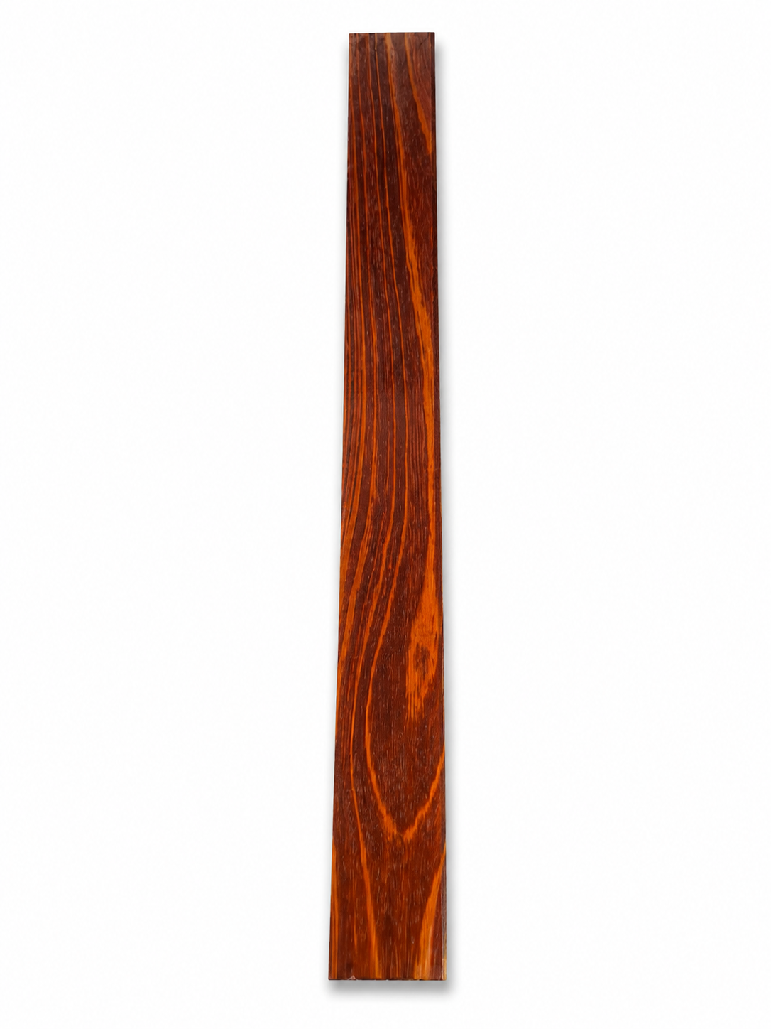 Red Mahogany figured turning blank, 29.5 in, copper-red grain