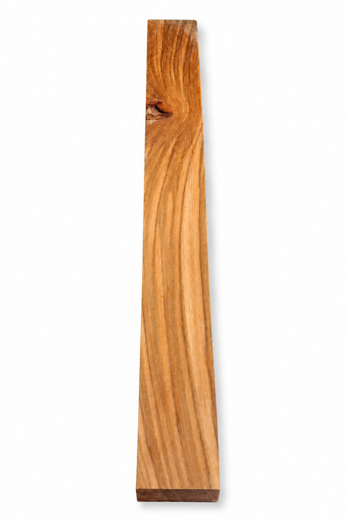 Dense exotic turning blank, 18.5 in, cathedral grain and natural knot