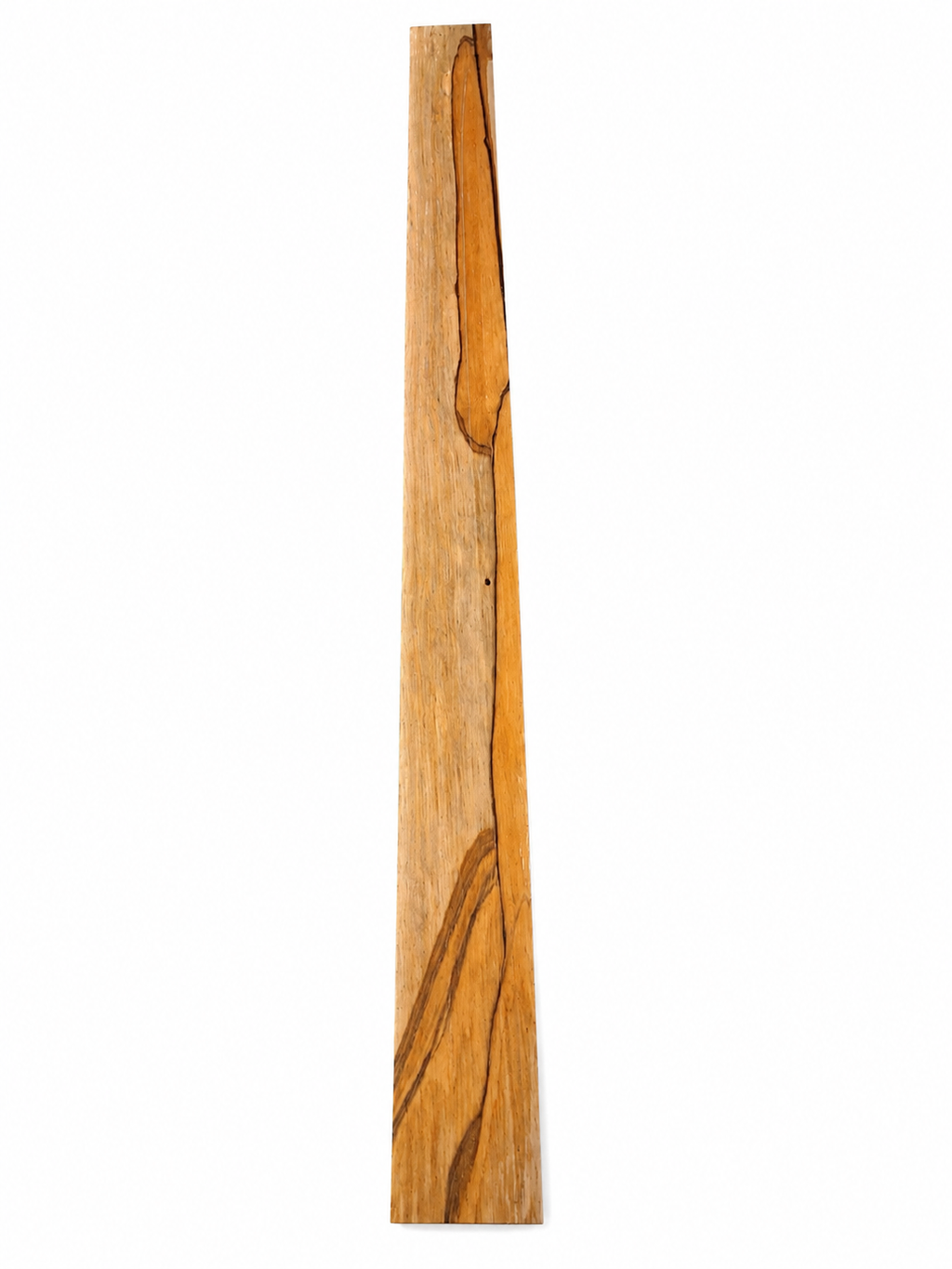 Golden exotic hardwood board with bold dark natural figure