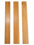 Lot #37, three dense golden hardwood boards with clean linear grain